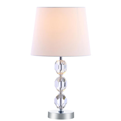 Brockton Table Lamp, Clear/Chrome