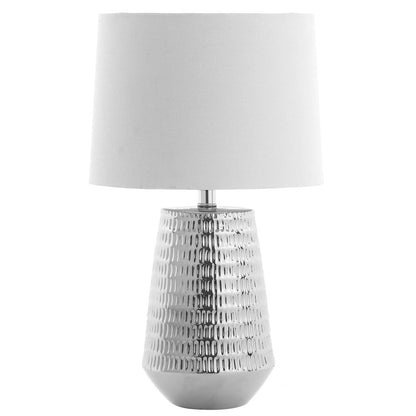 Stark Table Lamp, Plated Silver