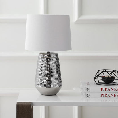 Stark Table Lamp, Plated Silver