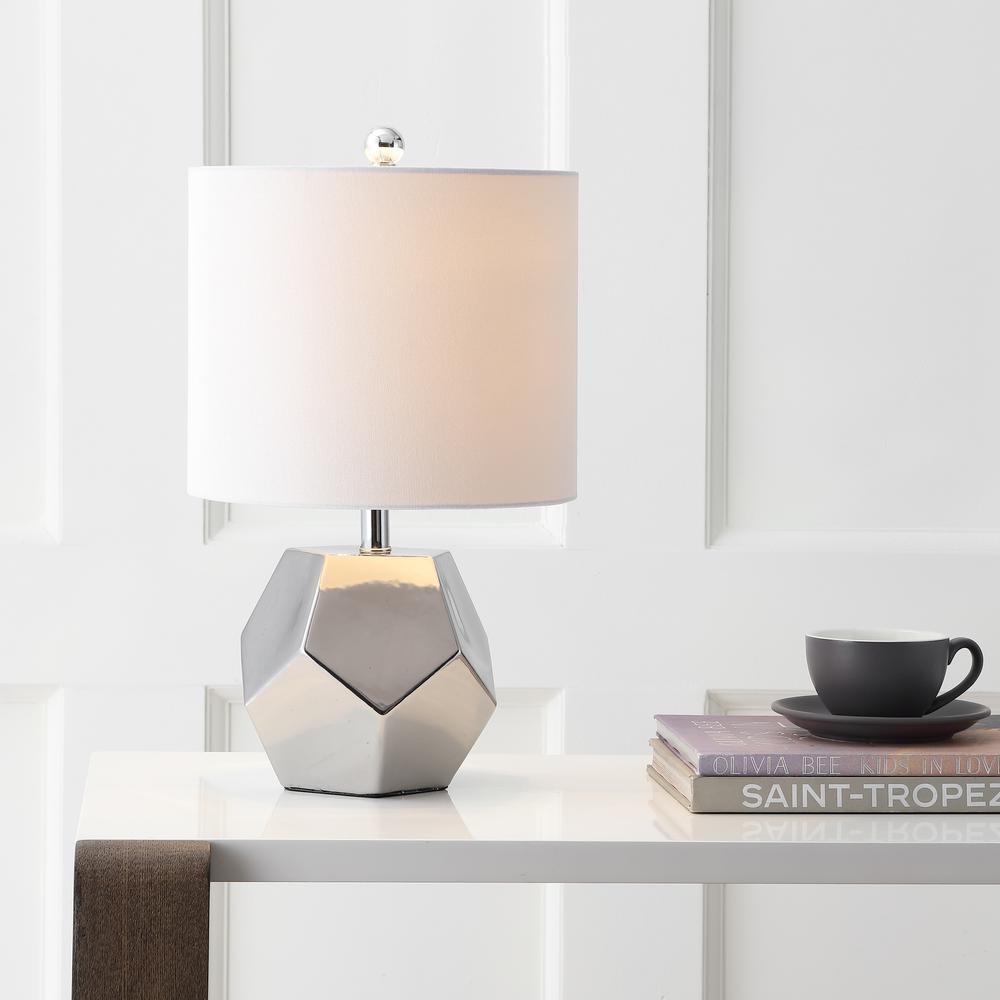 Hanton Table Lamp, Plated Silver