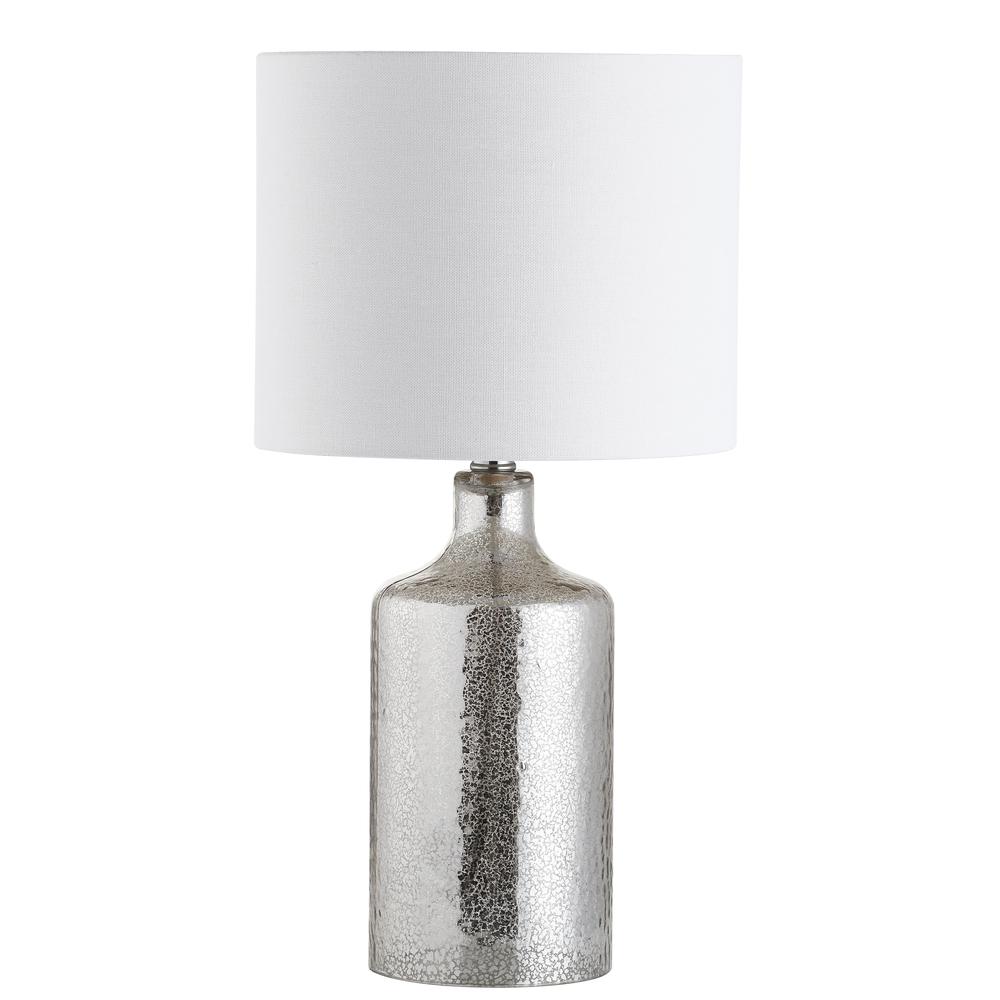 Danaris Table Lamp, Silver/Ivory