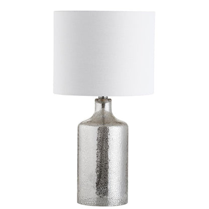 Danaris Table Lamp, Silver/Ivory