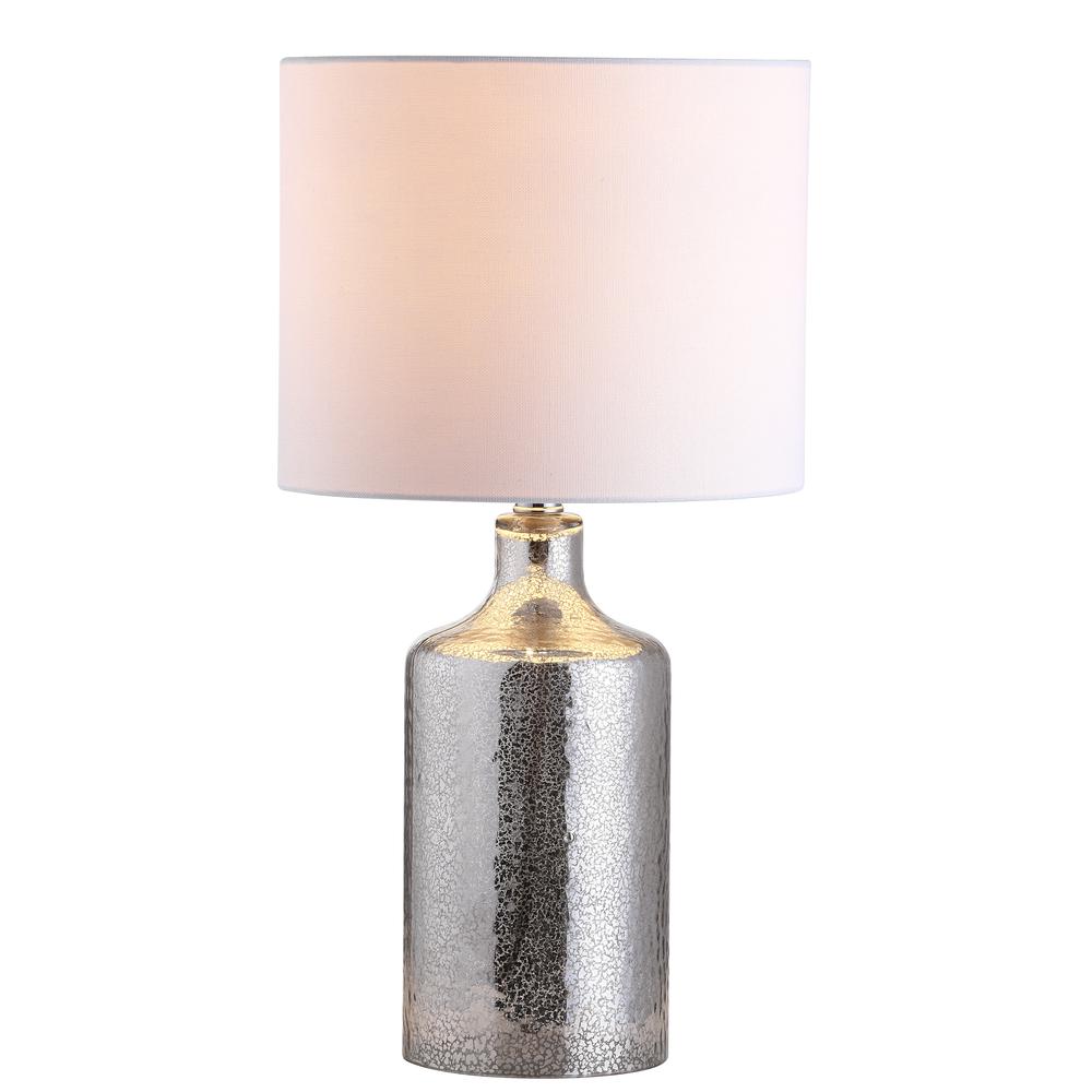 Danaris Table Lamp, Silver/Ivory