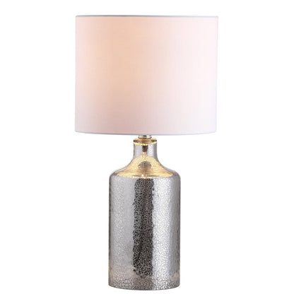 Danaris Table Lamp, Silver/Ivory