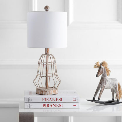 Canes Table Lamp, Metal Antiqued