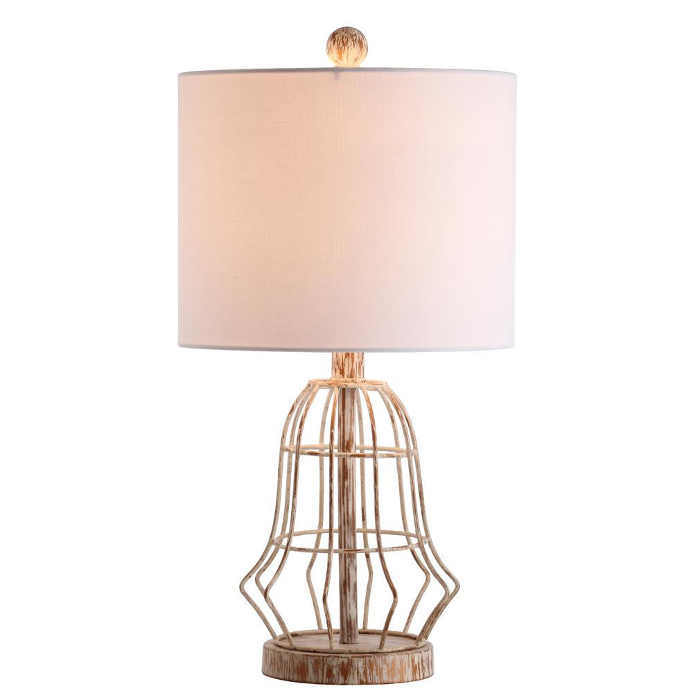 Canes Table Lamp, Metal Antiqued