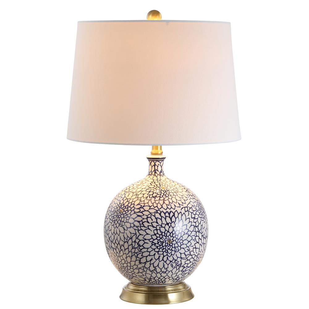 Orianna Table Lamp, Blue/White