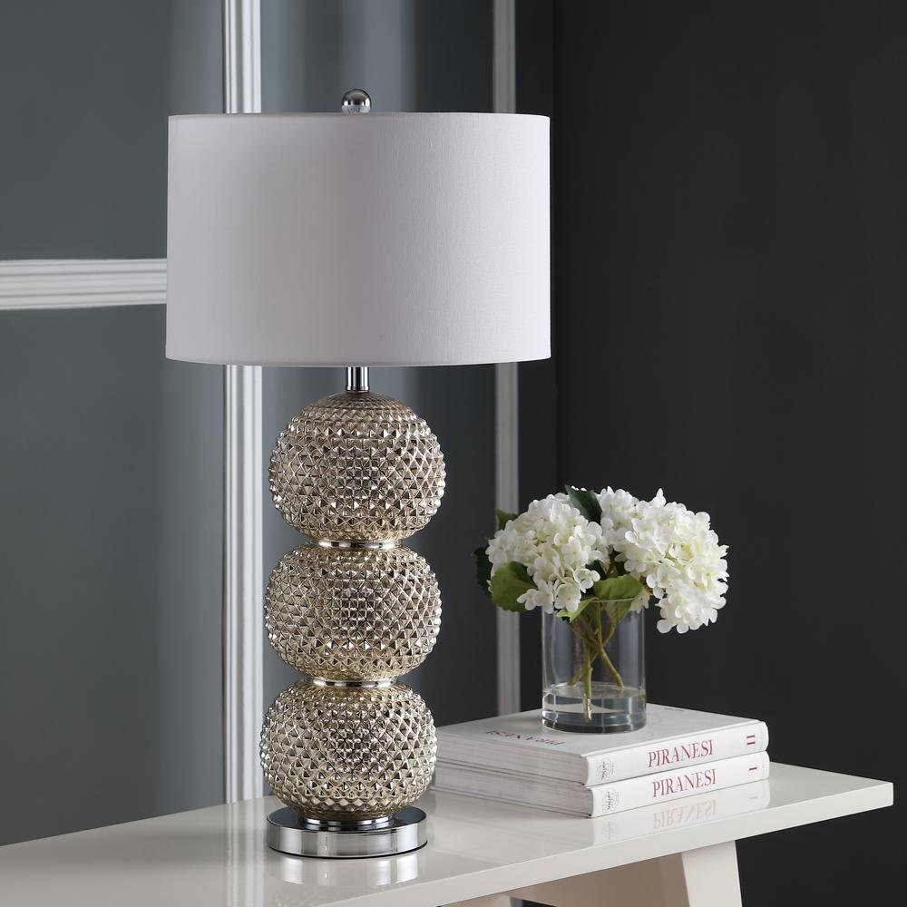 Darcia Table Lamp, Chrome