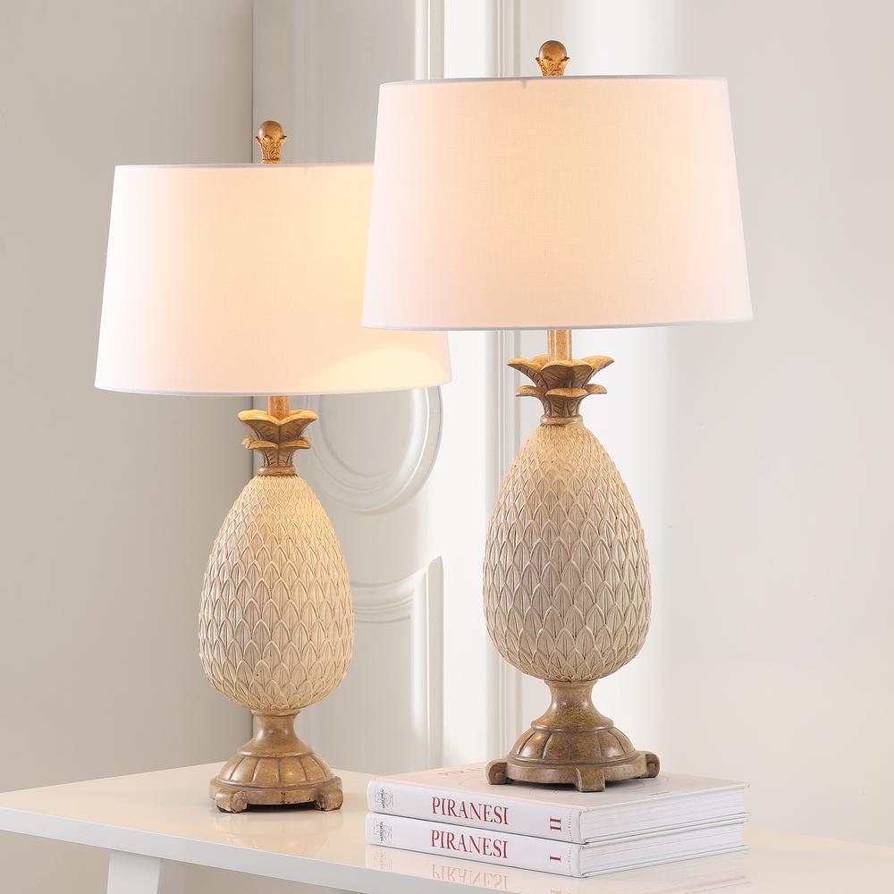 Briar Table Lamp, Antique Cream/Brown