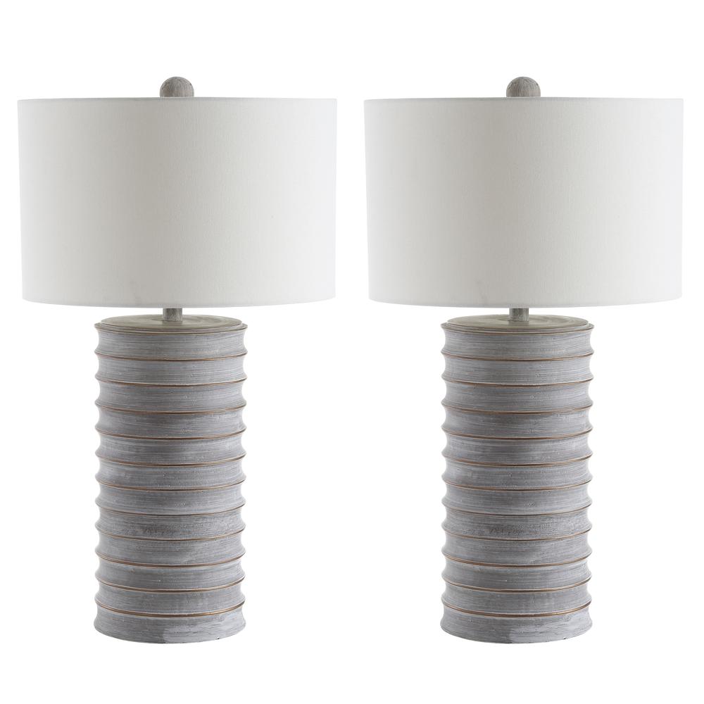 Melina Table Lamp, White Wash