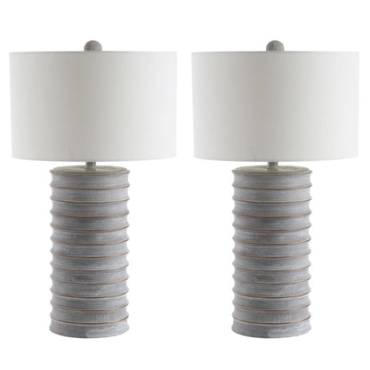 Melina Table Lamp, White Wash