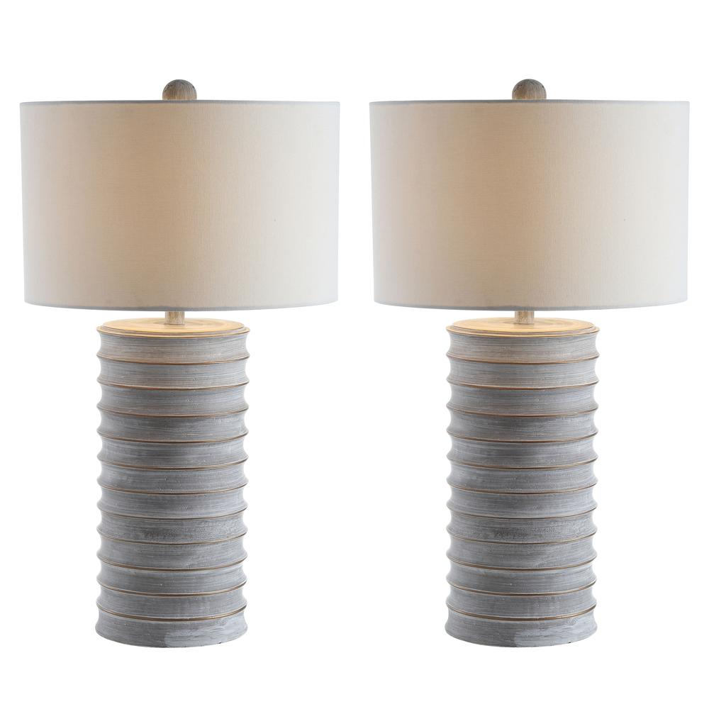 Melina Table Lamp, White Wash