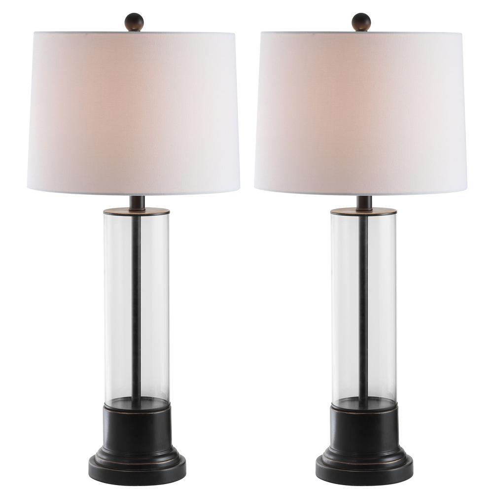 Jayse Table Lamp, Black/Clear