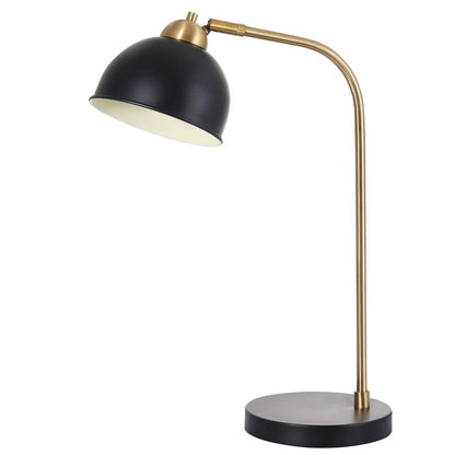 Bilston Table Lamp, Black/Brass Gold