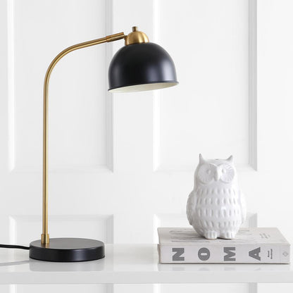 Bilston Table Lamp, Black/Brass Gold
