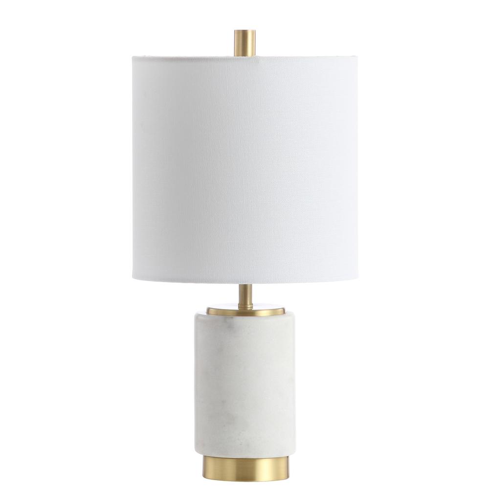 Davion Table Lamp, White/Brass Gold