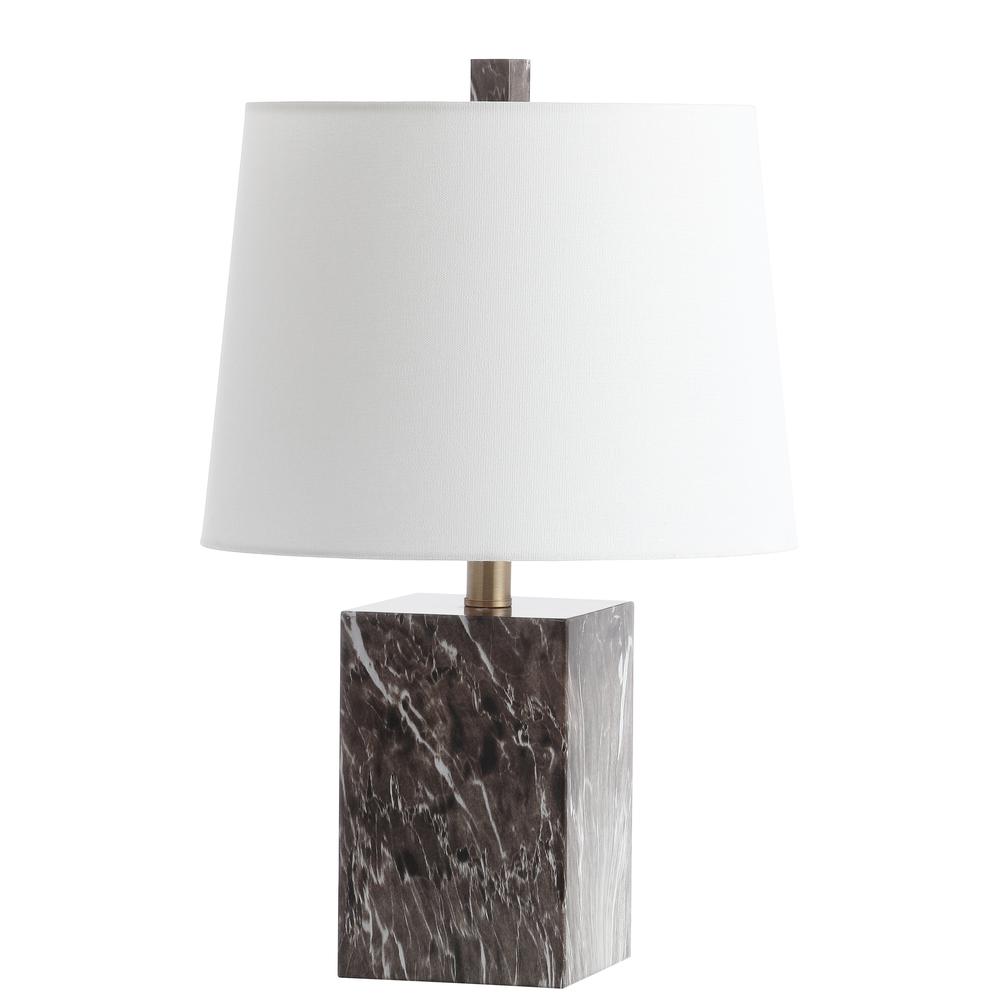 Brett Table Lamp, Brown Marble