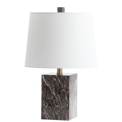 Brett Table Lamp, Brown Marble