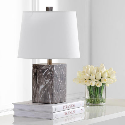 Brett Table Lamp, Brown Marble
