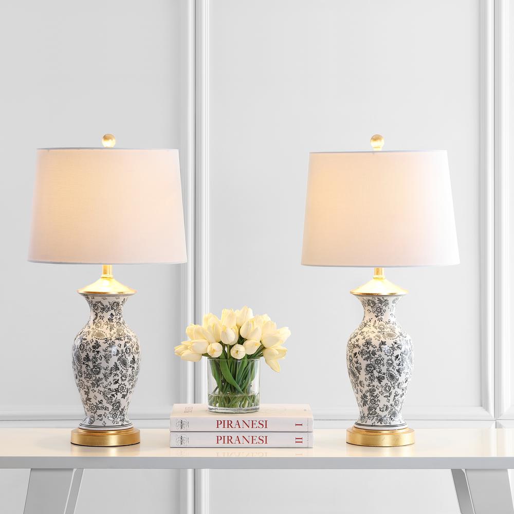 Kaeden Table Lamp, Black/White