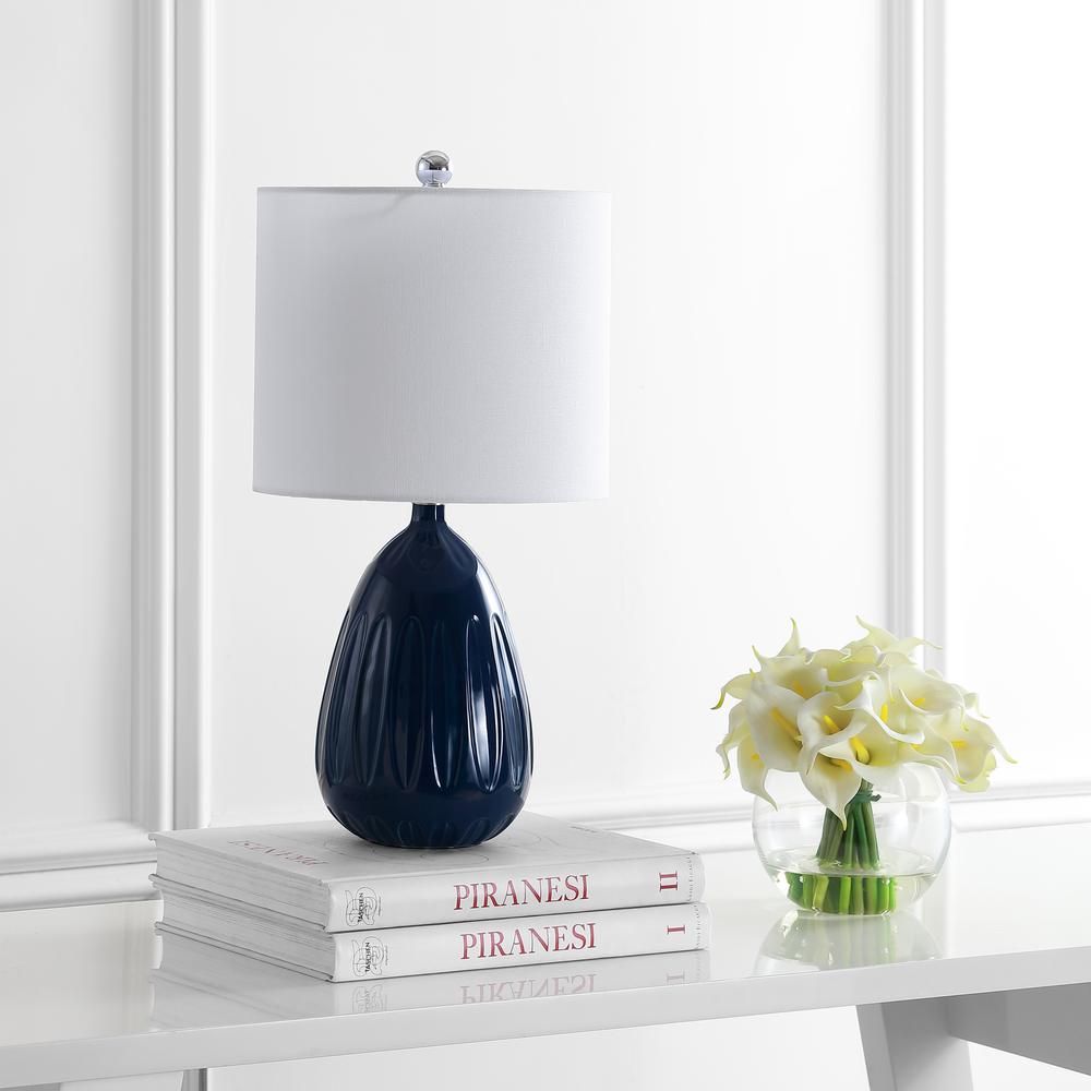 Linnett Table Lamp, Navy