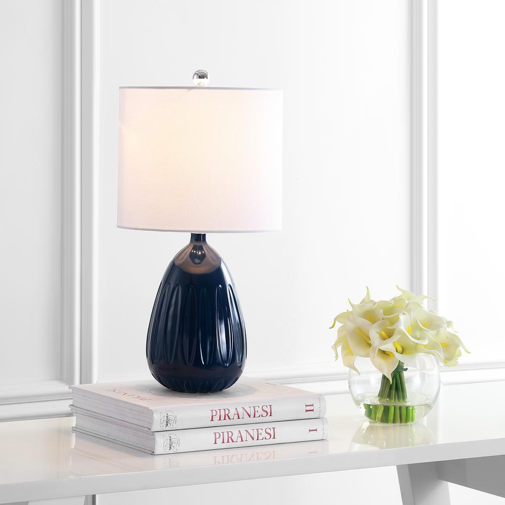 Linnett Table Lamp, Navy