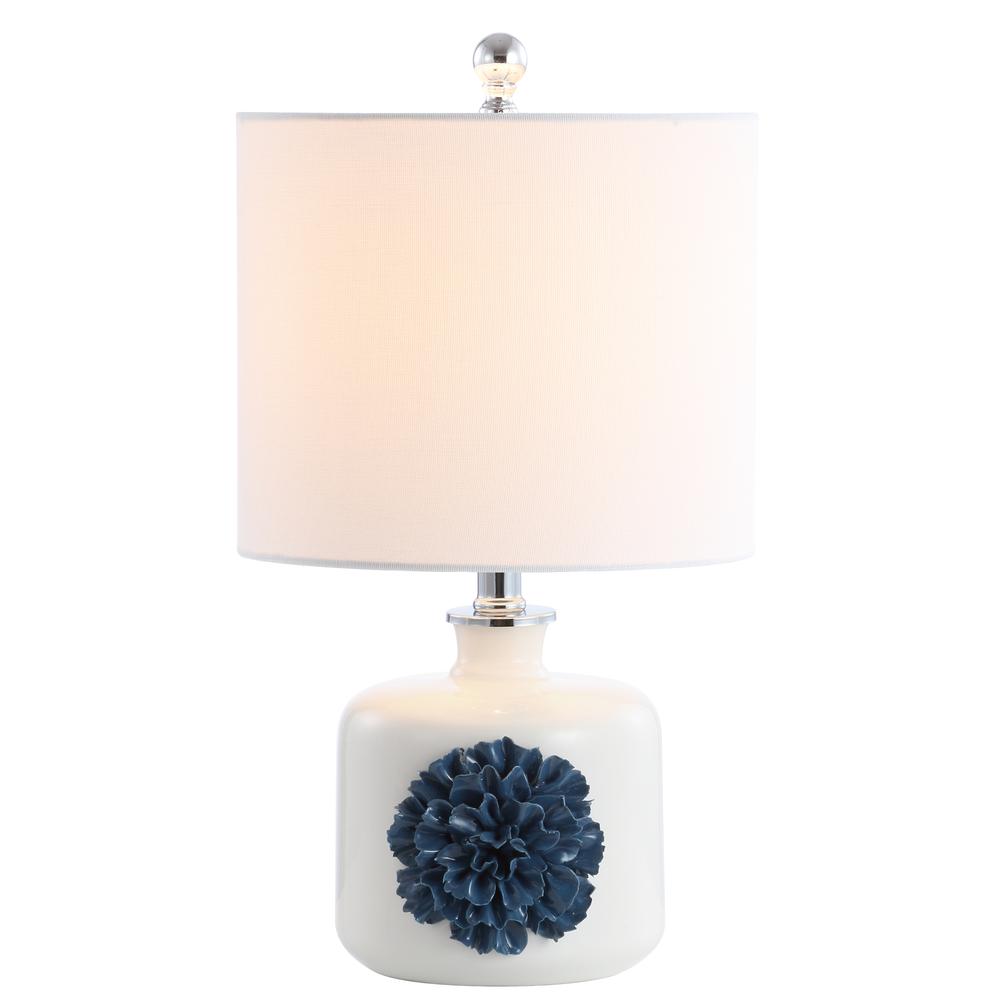 Olinda Table Lamp, White/Blue