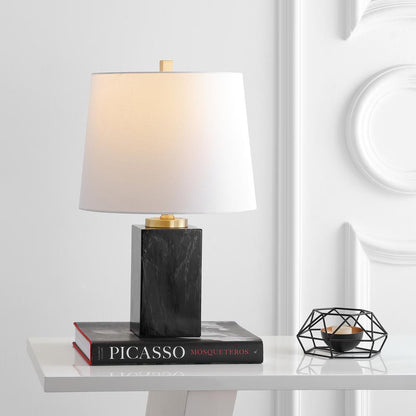 Judson Table Lamp, Black Marble Finish