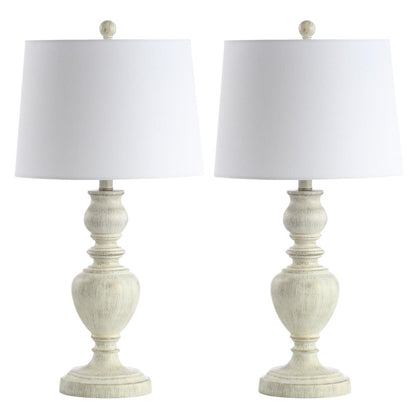 Zabi Table Lamp, White Wash