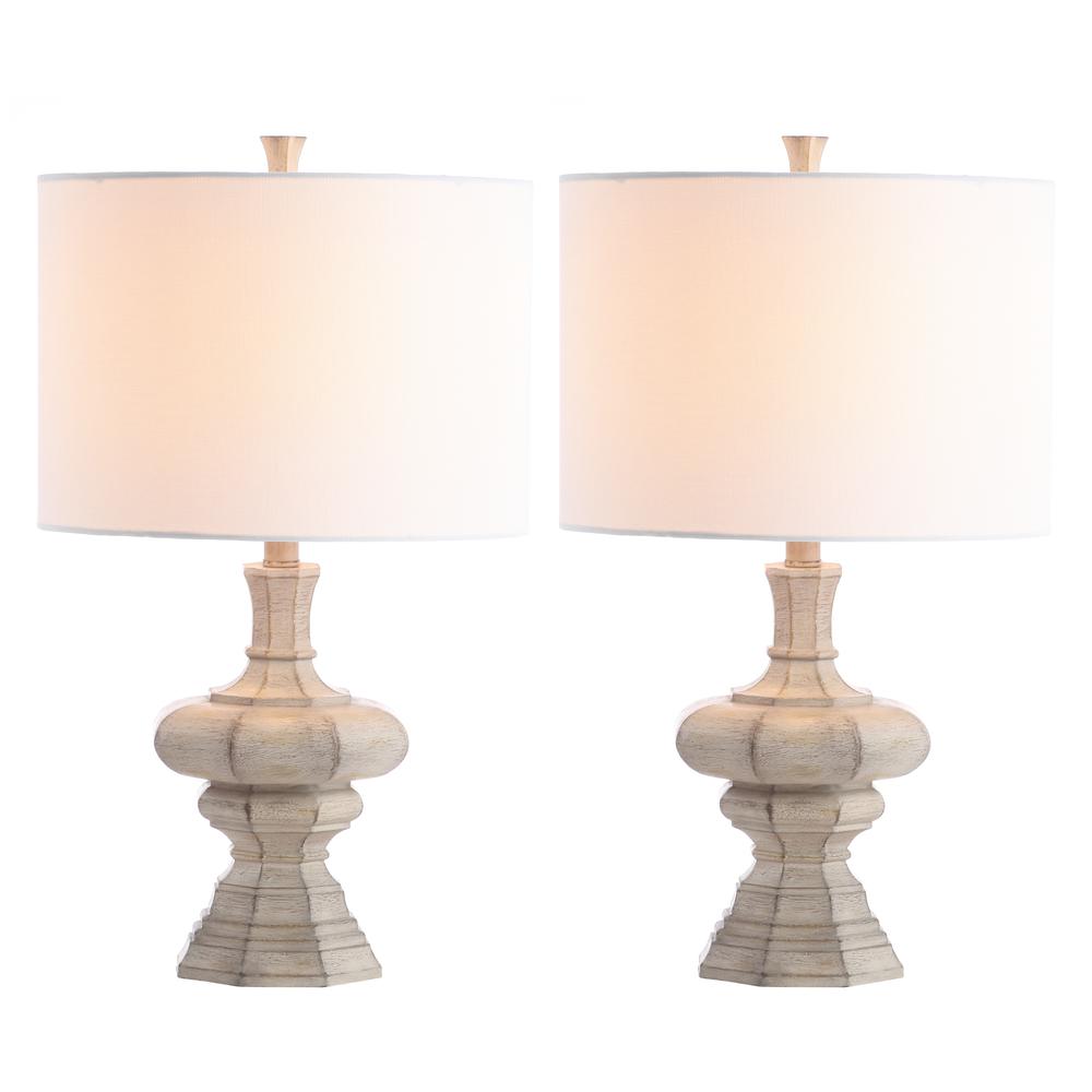 Melville Table Lamp, Grey Wash