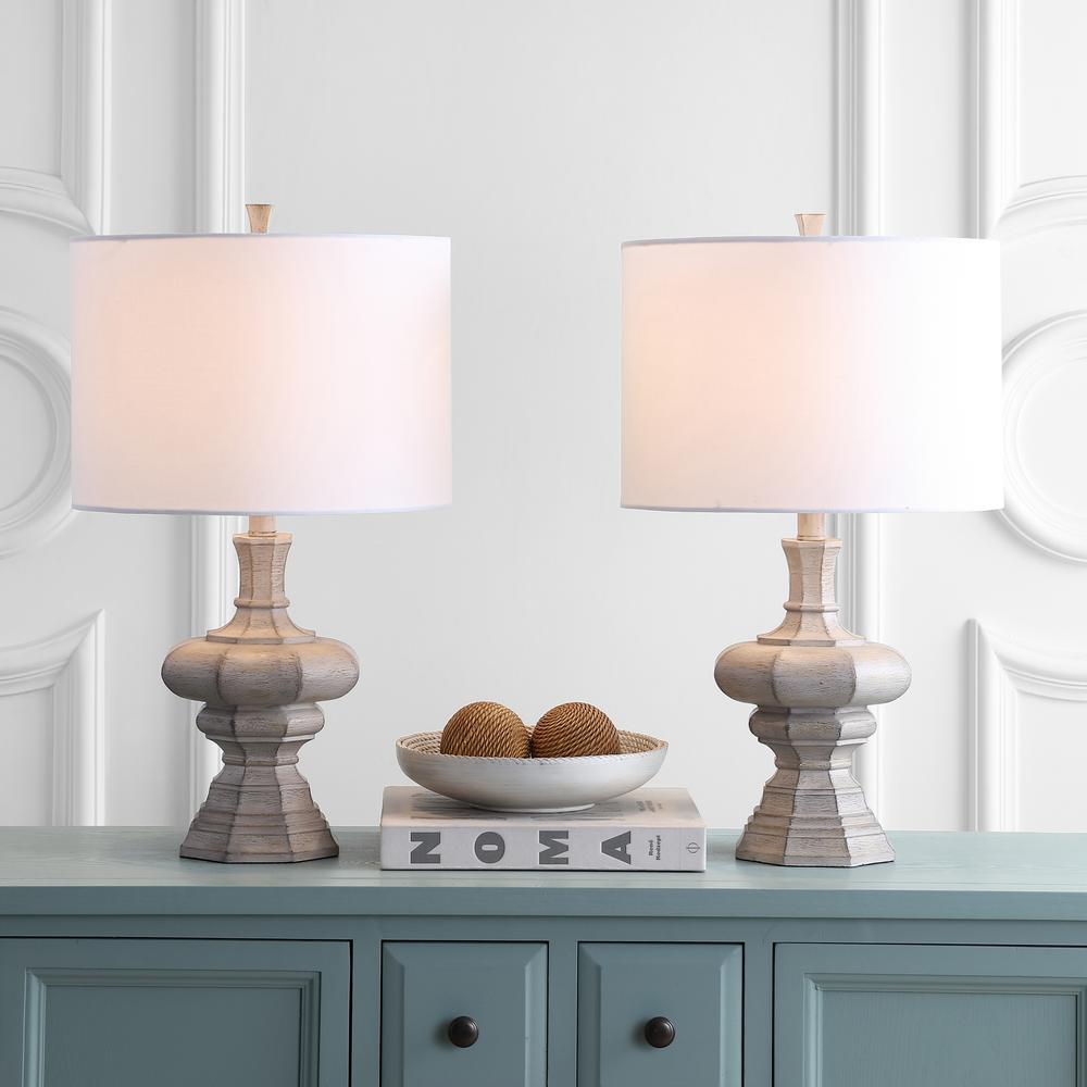 Melville Table Lamp, Grey Wash