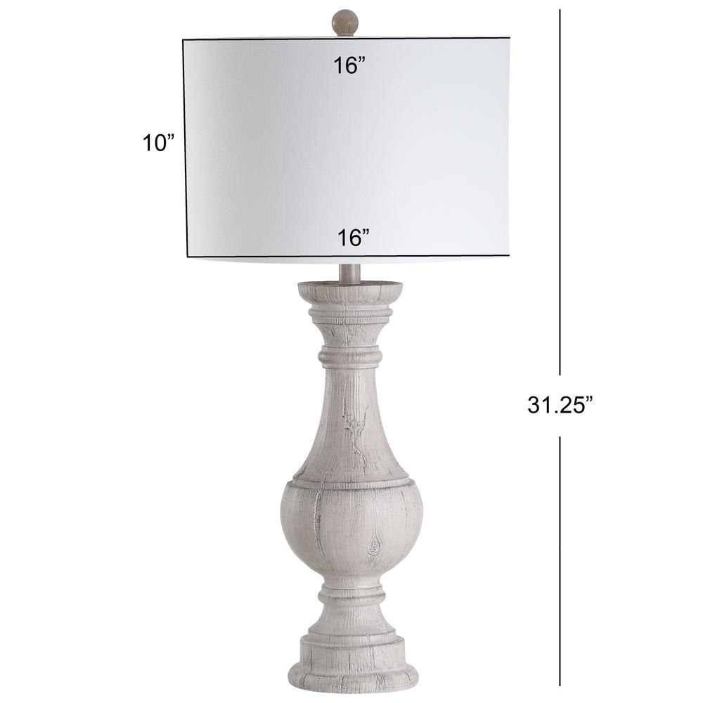 Savion Table Lamp, White Wash