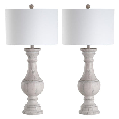 Savion Table Lamp, White Wash