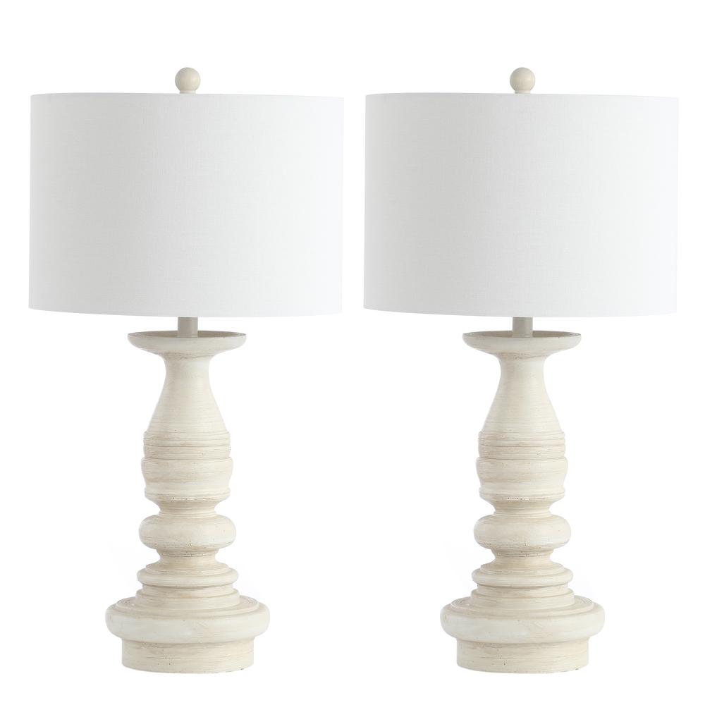 Jareth Table Lamp, White Wash