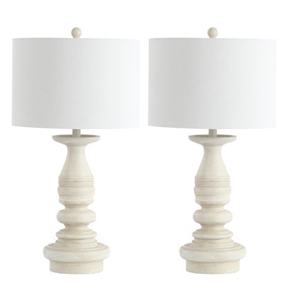 Jareth Table Lamp, White Wash