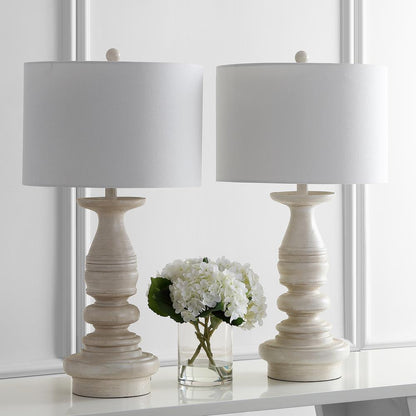 Jareth Table Lamp, White Wash