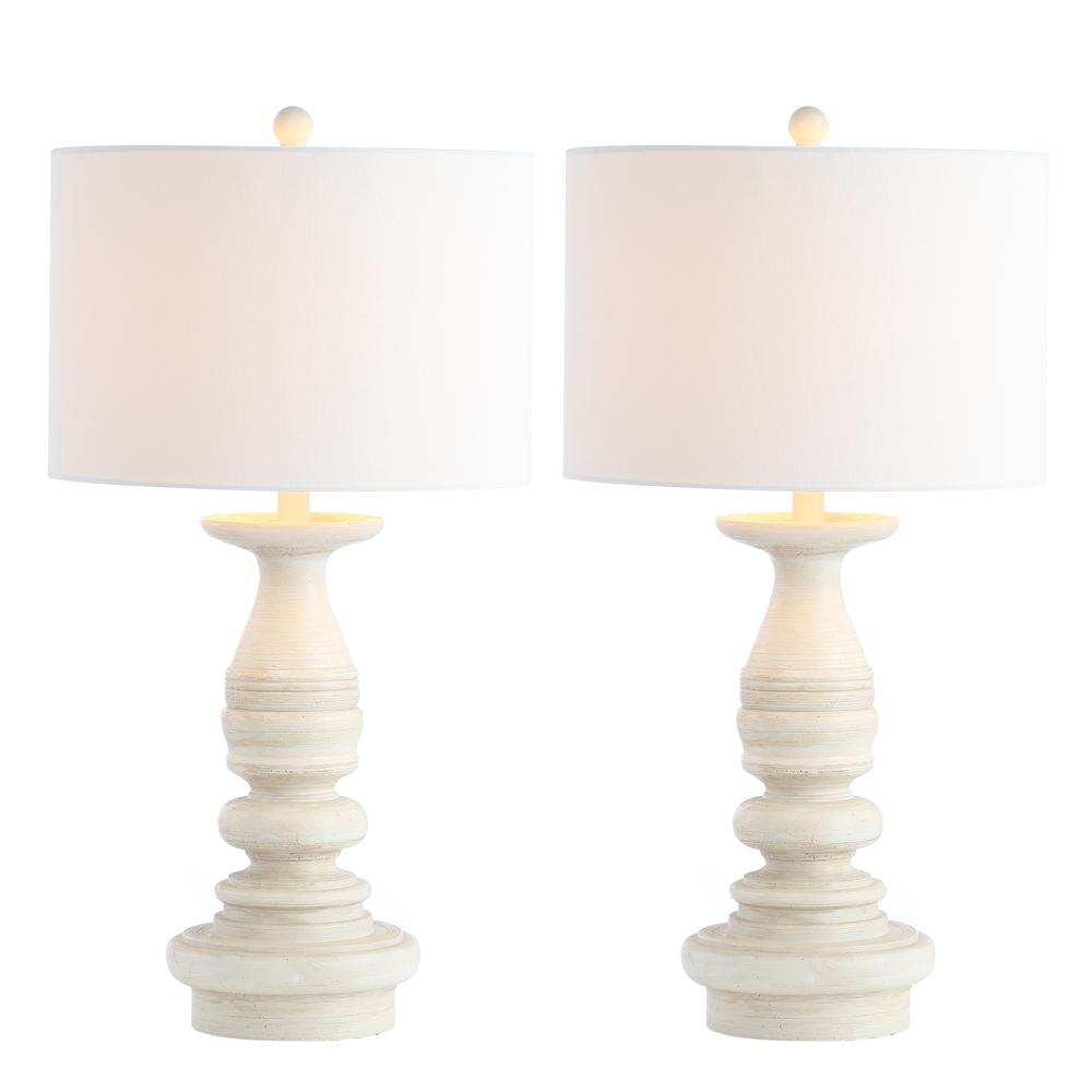 Jareth Table Lamp, White Wash