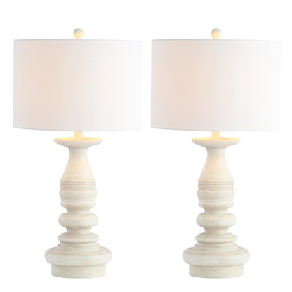 Jareth Table Lamp, White Wash