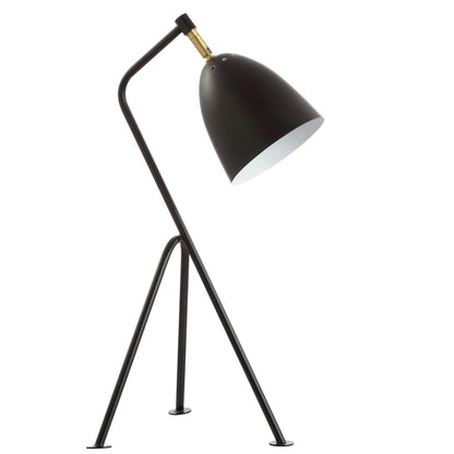 Dariel Task Table Lamp, Black/Brass Gold
