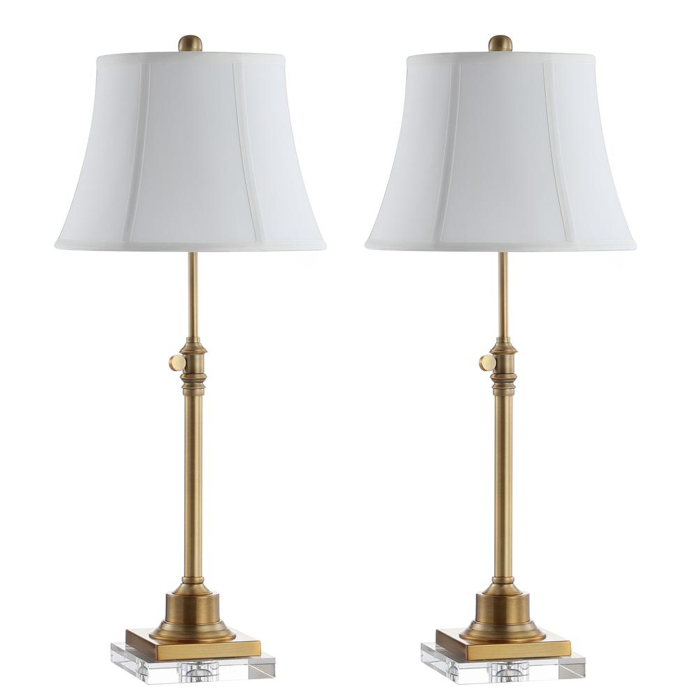 Callen Table Lamp, Clear/Brass Gold