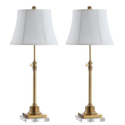 Callen Table Lamp, Clear/Brass Gold