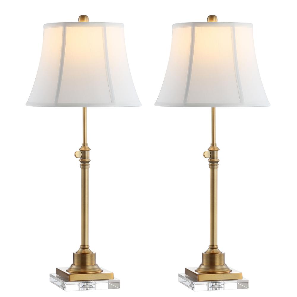 Callen Table Lamp, Clear/Brass Gold