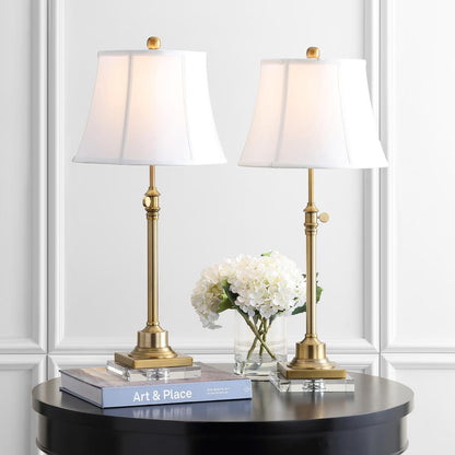 Callen Table Lamp, Clear/Brass Gold
