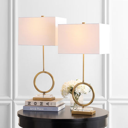 Kaden Table Lamp, Clear/Brass Gold