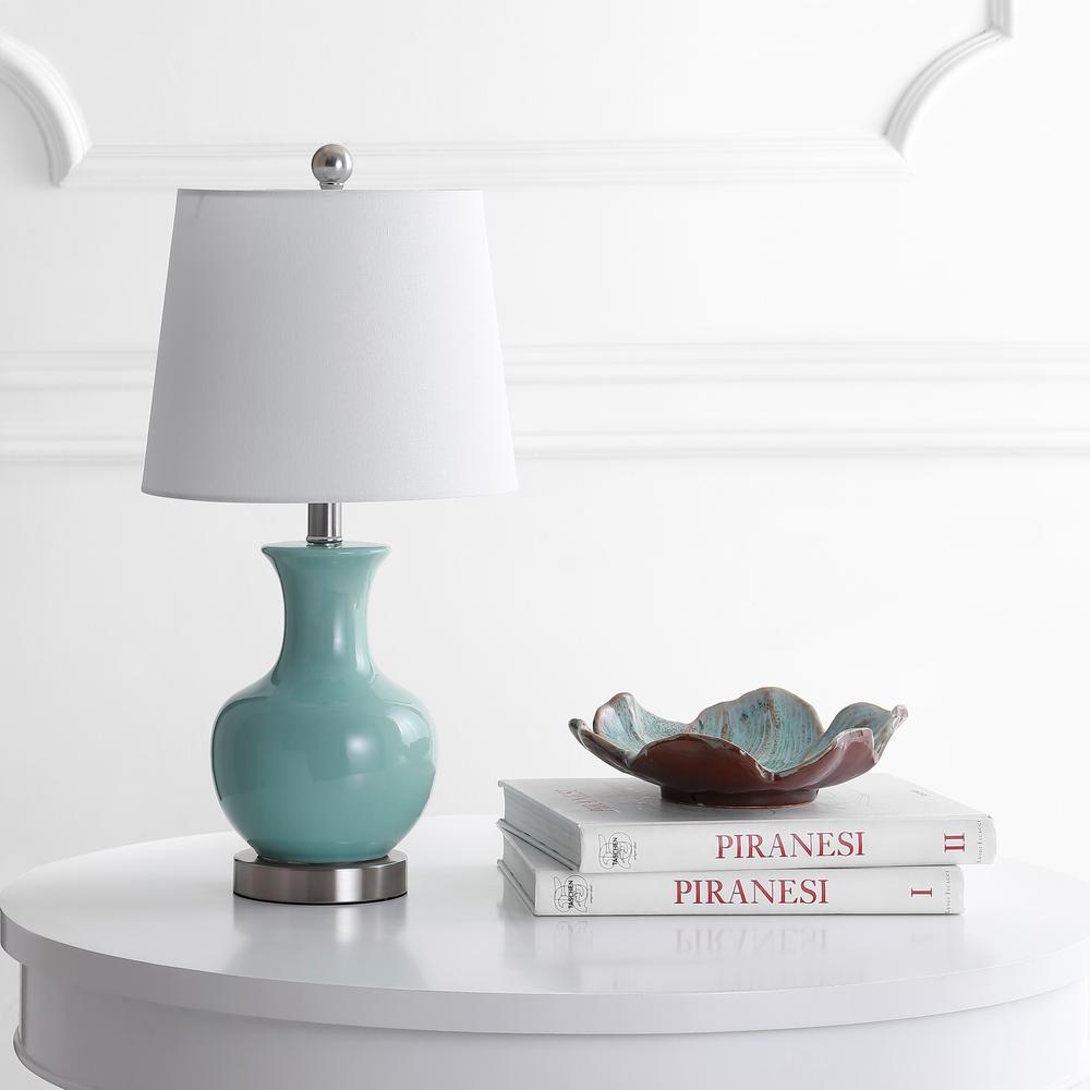 Soren Table Lamp, Light Blue