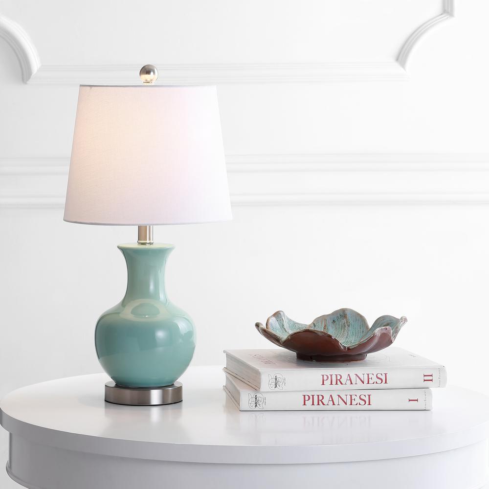 Soren Table Lamp, Light Blue