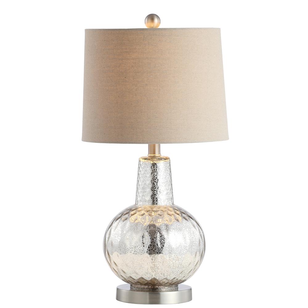 Atlas Table Lamp, Silver/Ivory