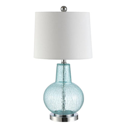 Atlas Table Lamp, Blue Crackle