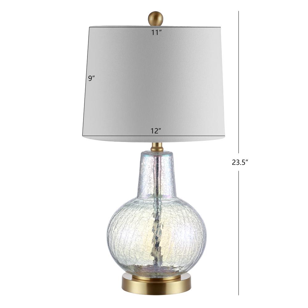 Atlas Table Lamp, Luster Crackle
