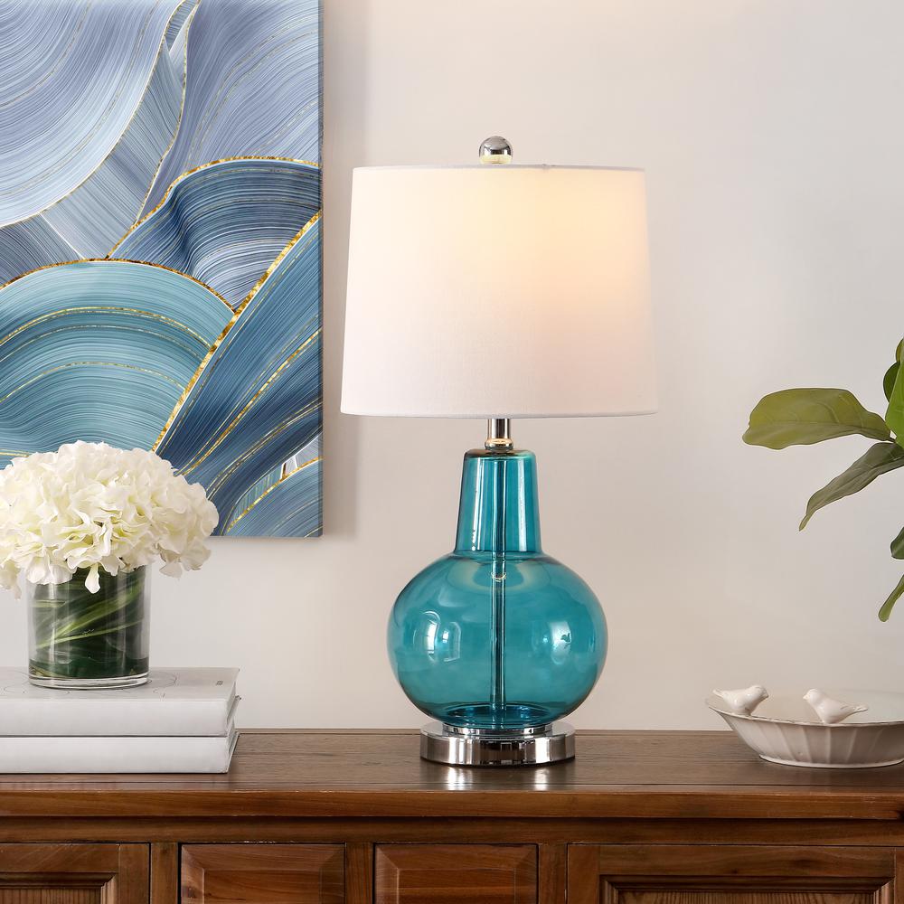 Atlas Table Lamp, Morocco Blue